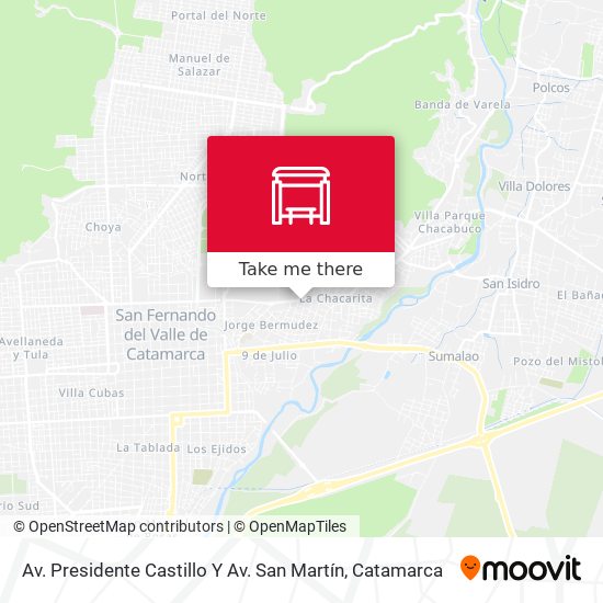 Av. Presidente Castillo Y Av. San Martín map