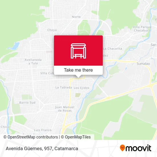 Avenida Güemes, 957 map