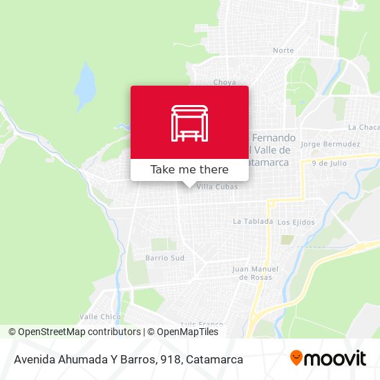 Avenida Ahumada Y Barros, 918 map