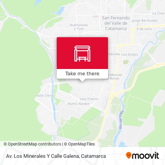 Mapa de Av. Los Minerales Y Calle Galena