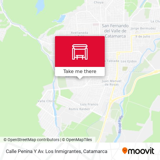Calle Penina Y Av. Los Inmigrantes map