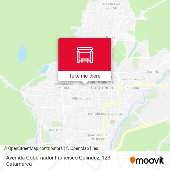 Avenida Gobernador Francisco Galindez, 123 map