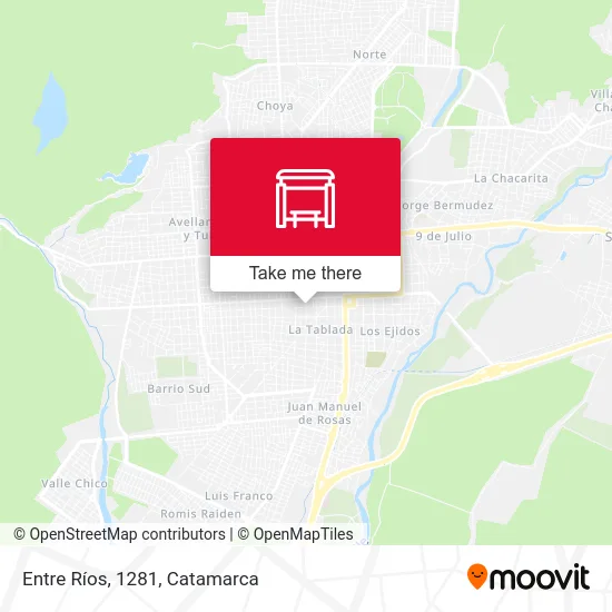 Entre Ríos, 1281 map