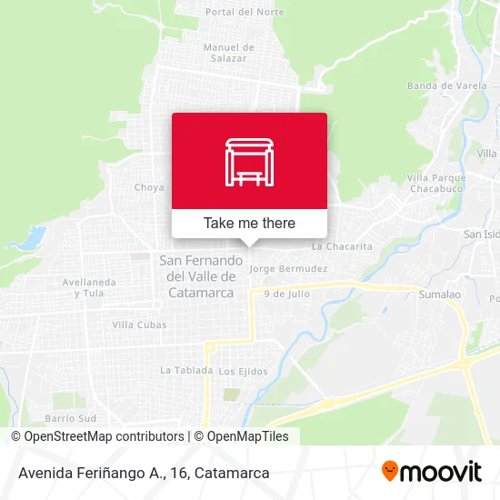 Avenida Feriñango A., 16 map