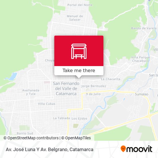 Av. José Luna Y Av. Belgrano map