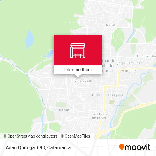 Adán Quiroga, 690 map