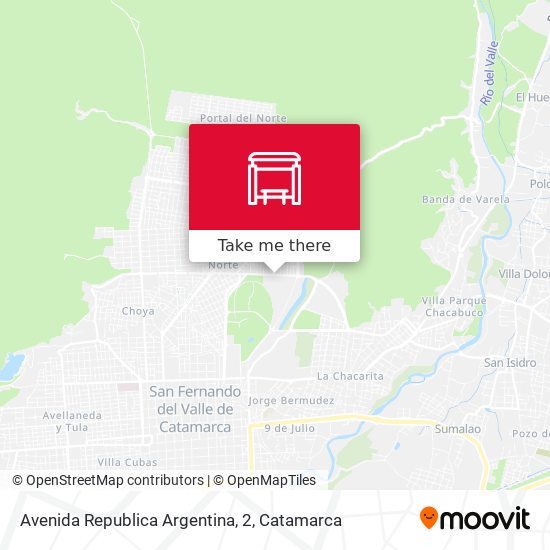 Mapa de Avenida Republica Argentina, 2