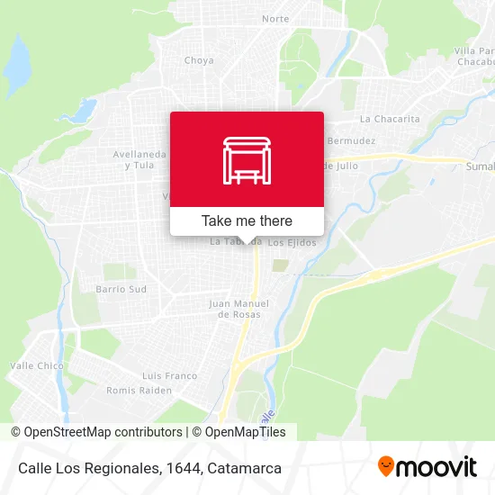 Calle Los Regionales, 1644 map