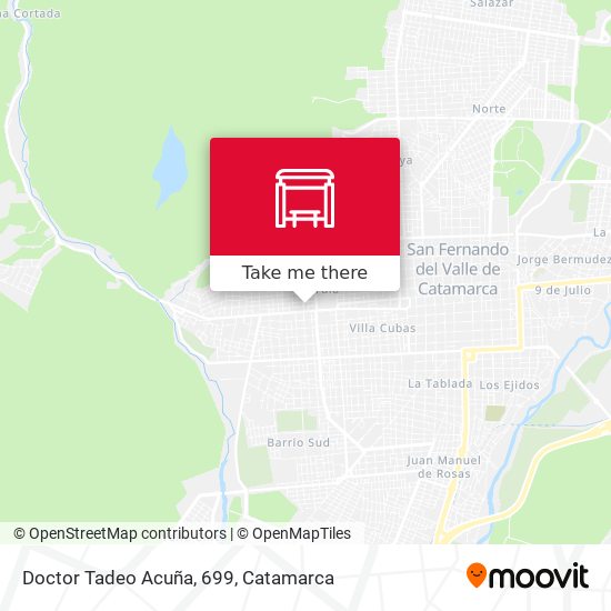 Doctor Tadeo Acuña, 699 map