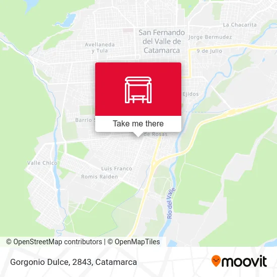 Gorgonio Dulce, 2843 map