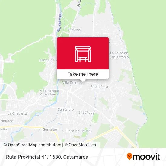 Ruta Provincial 41, 1630 map