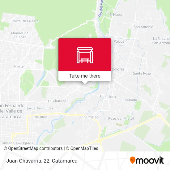 Juan Chavarría, 22 map