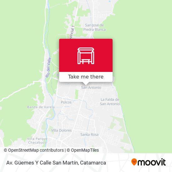 Av. Güemes Y Calle San Martín map