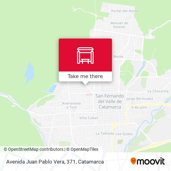 Mapa de Avenida Juan Pablo Vera, 371