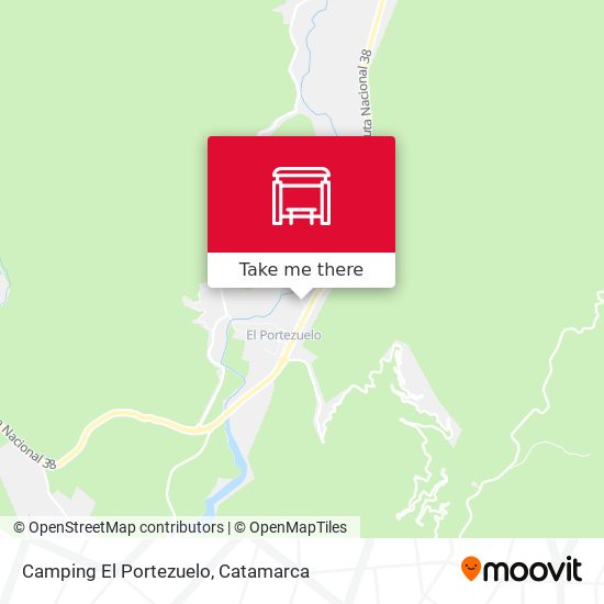 Camping El Portezuelo map