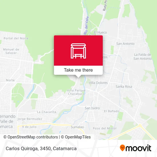 Carlos Quiroga, 3450 map