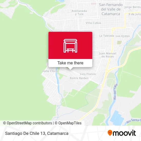 Santiago De Chile 13 map