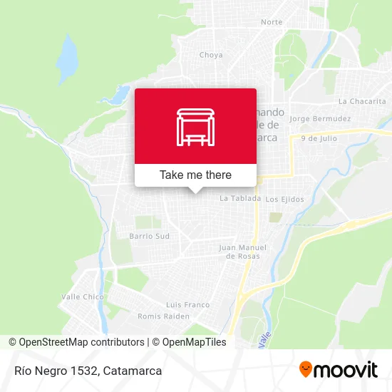 Río Negro 1532 map