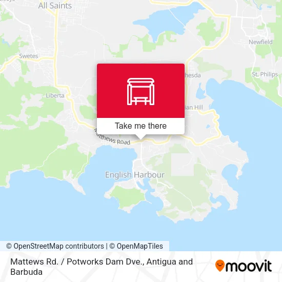 Mattews Rd. / Potworks Dam Dve. map