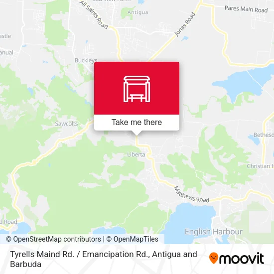 Tyrells Maind Rd. / Emancipation Rd. map