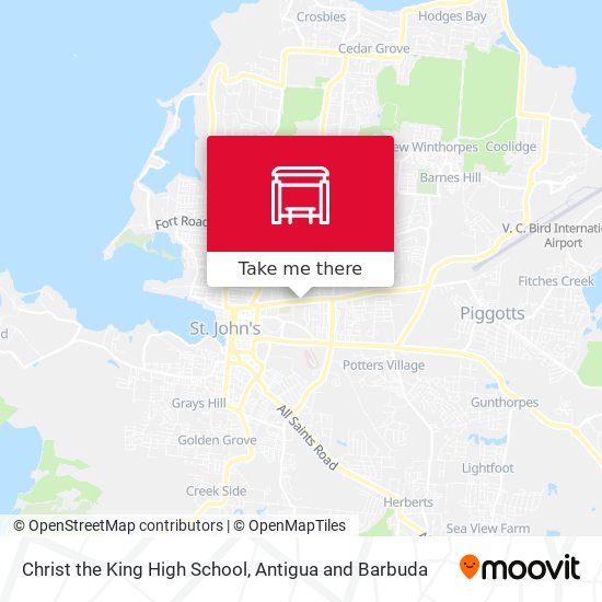 Christ the King High School map
