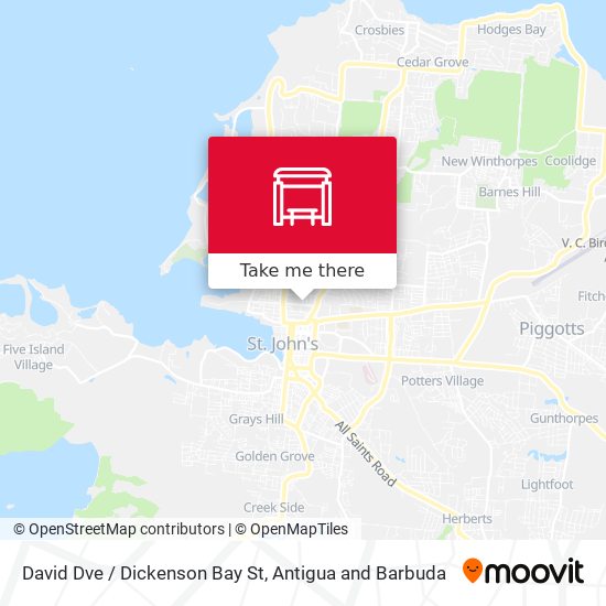 David Dve / Dickenson Bay St map