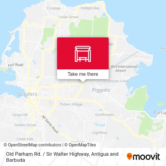 Old Parham Rd. / Sir Walter Highway map
