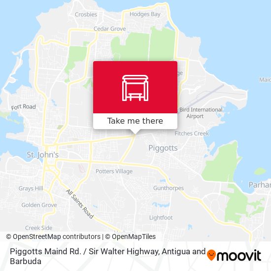 Piggotts Maind Rd. / Sir Walter Highway map