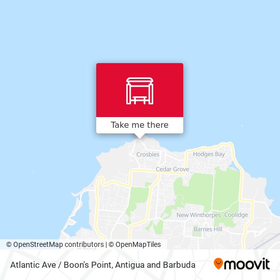 Atlantic Ave / Boon's Point map