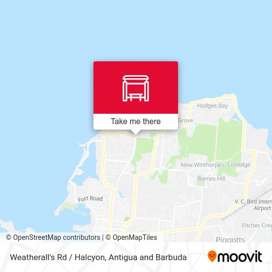 Weatherall's Rd / Halcyon map