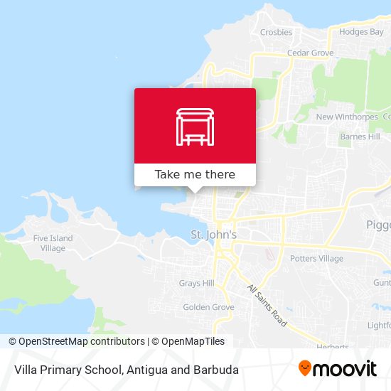 Villa Primary School map