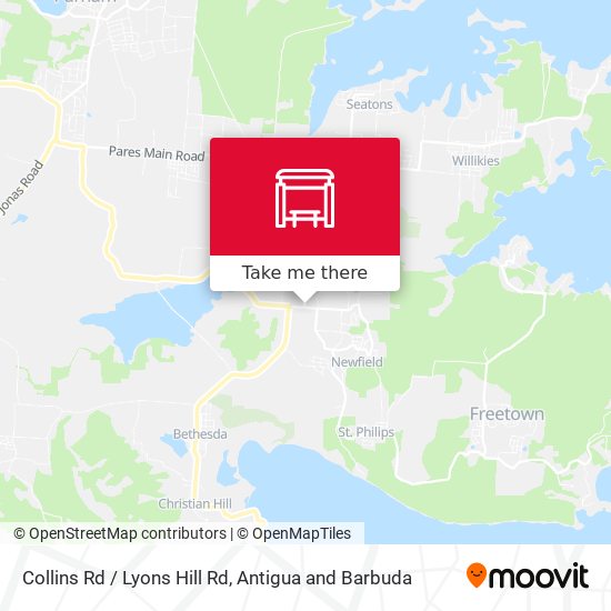 Collins Rd / Lyons Hill Rd map