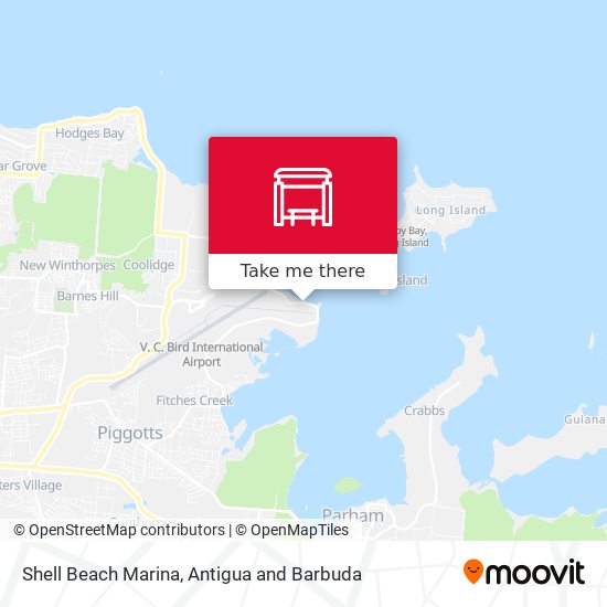 Shell Beach Marina map