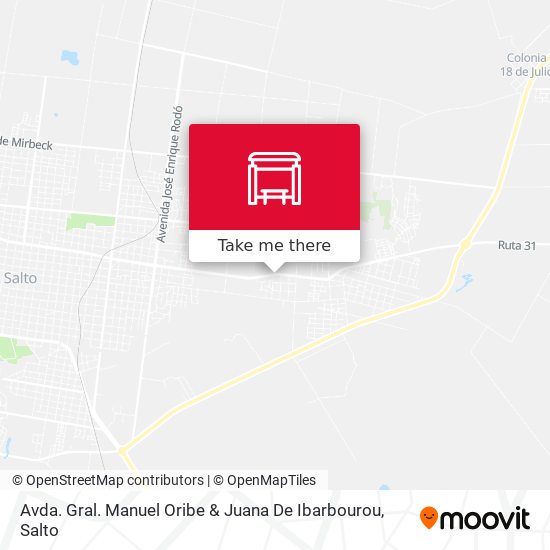 Avda. Gral. Manuel Oribe & Juana De Ibarbourou map