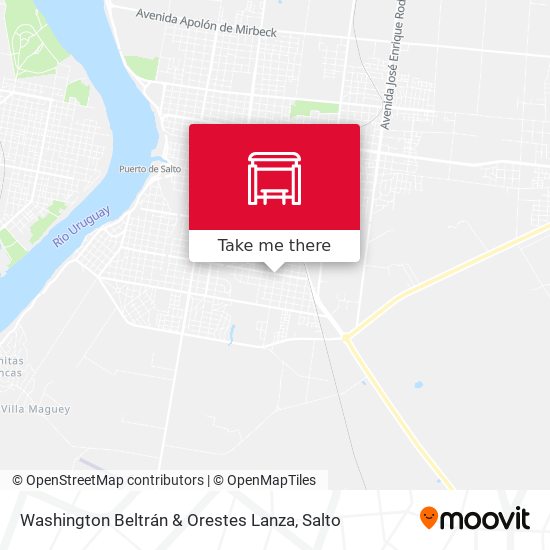 Washington Beltrán & Orestes Lanza map