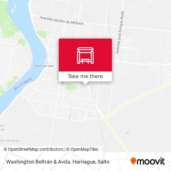 Washington Beltrán & Avda. Harriague map