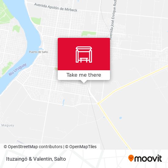 Ituzaingó & Valentín map