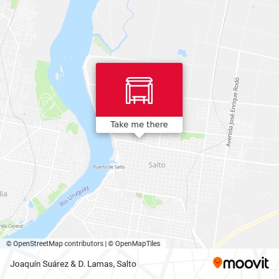 Joaquín Suárez & D. Lamas map