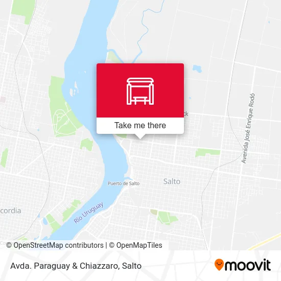 Avda. Paraguay & Chiazzaro map