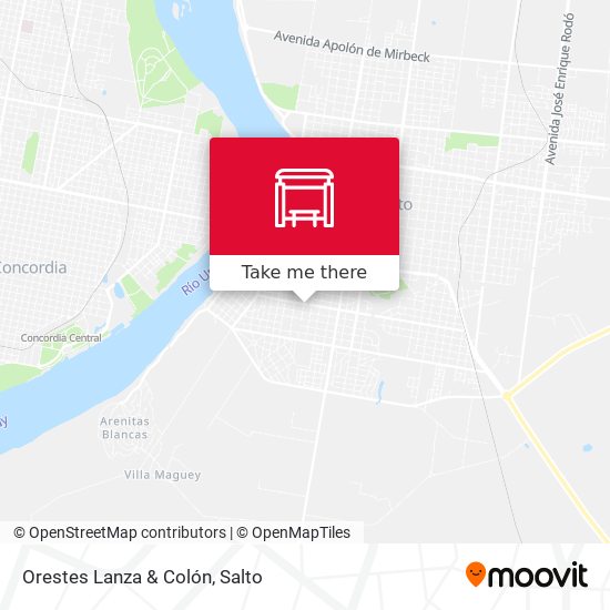 Orestes Lanza & Colón map