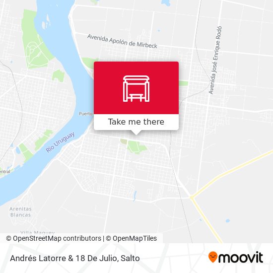 Andrés Latorre & 18 De Julio map