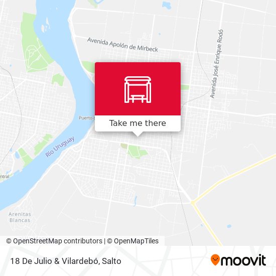 Mapa de 18 De Julio & Vilardebó