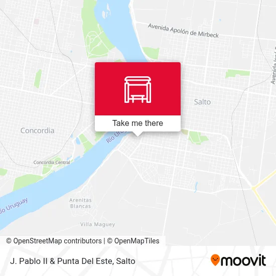 J. Pablo II & Punta Del Este map