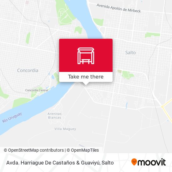 Mapa de Avda. Harriague De Castaños & Guaviyú
