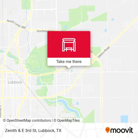 Zenith & E 3rd St map