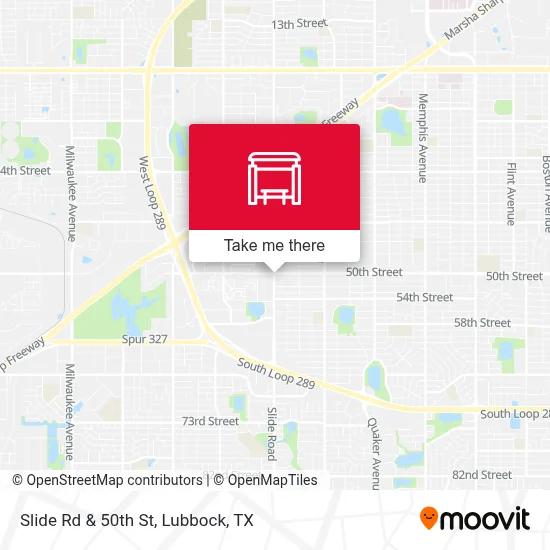 Slide Rd & 50th St map