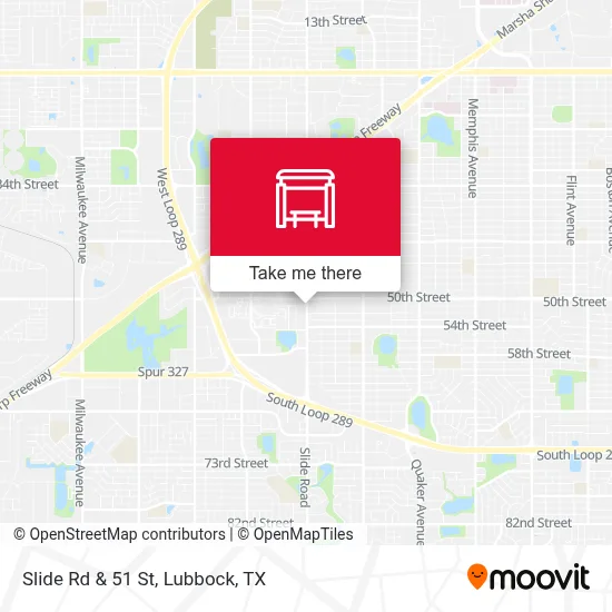 Slide Rd & 51 St map