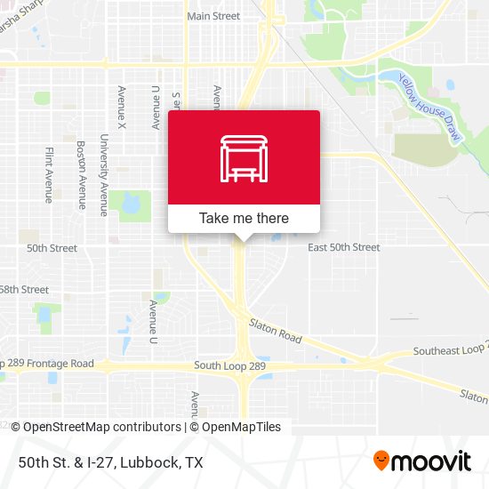 50th St. & I-27 map