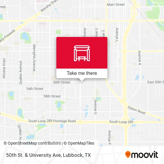 Mapa de 50th St. & University Ave