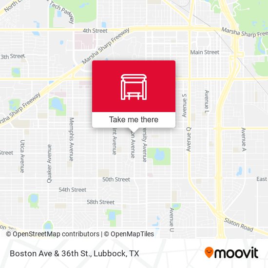 Boston Ave & 36th St. map